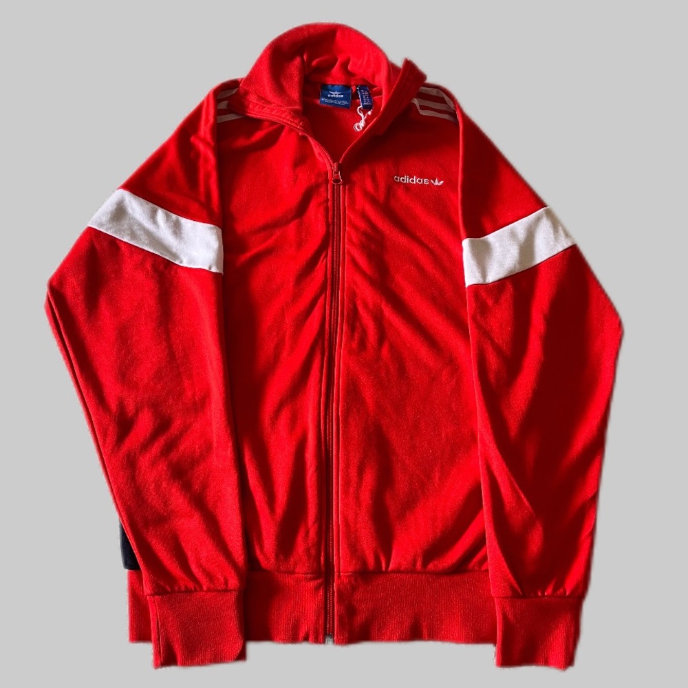 Adidas Men Red Track Jacket